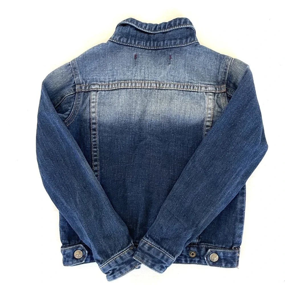 7 For All Mankind Girls Size 6 Blue Denim‎ Trucker Jacket Classic